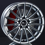 BROCK B36 CRYSTAL SILVER BLACK 8,5X19 i gruppen FLGAR / ALUMINIUMFLGAR hos Svenska Gummihuset AB (A191145H85BRB36SB726)