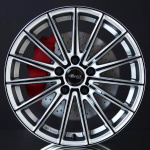 BROCK B36 CRYSTAL SILVER BLACK 8,5X19 i gruppen FLGAR / ALUMINIUMFLGAR hos Svenska Gummihuset AB (A191145H85BRB36SB726)