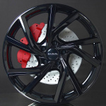 MAK Kassel Gloss Black 7,5X17 i gruppen F�LGAR / ALUMINIUMF�LGAR hos Svenska Gummihuset AB (A171125M75KASGB76)