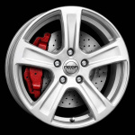 Mega Wheels Leo Silver 6,5X16 i gruppen F�LGAR / ALUMINIUMF�LGAR hos Svenska Gummihuset AB (A161125H65MEGWHLSI665)