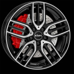 RIAL M14 Diamond Black Polished 9X18 i gruppen FÄLGAR / ALUMINIUMFÄLGAR hos Svenska Gummihuset AB (A181125H90RIM14DBP665)