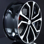 DEZENT TA DARK BLACK/POLISHED 6,5X16 i gruppen FLGAR / ALUMINIUMFLGAR hos Svenska Gummihuset AB (A161125L65DEZTAB666)