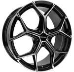Monaco Wheels GP16 Black/Polished 8X19 i gruppen F�LGAR / ALUMINIUMF�LGAR hos Svenska Gummihuset AB (A191125M8MOGP16GBP664)