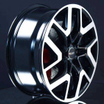 MAK GRAVEL DARK BLACK/POLISHED 8X18 i gruppen FLGAR / ALUMINIUMFLGAR hos Svenska Gummihuset AB (A181396M80MAGRA1001)