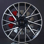 DOTZ FUJI DARK BLACK/POLISHED 7,5X18 i gruppen FLGAR / ALUMINIUMFLGAR hos Svenska Gummihuset AB (A181125H75FUJBP701)