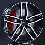 DEZENT TR BLACK/POLISHED 7,5X17 i gruppen FLGAR / ALUMINIUMFLGAR hos Svenska Gummihuset AB (A171125MM75DETRBP666)