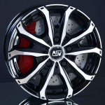 MSW 40 VAN BLACK/POLISHED 6,5X16 i gruppen FLGAR / ALUMINIUMFLGAR hos Svenska Gummihuset AB (A161205H65MSW40VMBLK651)