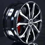 MSW 40 VAN BLACK/POLISHED 6,5X16 i gruppen FLGAR / ALUMINIUMFLGAR hos Svenska Gummihuset AB (A161205H65MSW40VMBLK651)