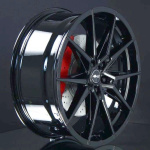 BROCK B42 SHINY BLACK 9,5X20 i gruppen FLGAR / ALUMINIUMFLGAR hos Svenska Gummihuset AB (A201145H95B42SHIBLK641)