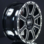 DOTZ KALAHARI BLACK/POLISHED 8X17 i gruppen FLGAR / ALUMINIUMFLGAR hos Svenska Gummihuset AB (A171396M80KALBP931)