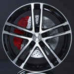 DEZENT TZ BLACK/POLISH 6X16 i gruppen FLGAR / ALUMINIUMFLGAR hos Svenska Gummihuset AB (A161125H60DEZTZD571)