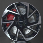 Dezent AP Black/polished 6,5X16 i gruppen F�LGAR / ALUMINIUMF�LGAR hos Svenska Gummihuset AB (A161004H65DEZAPBP541)