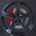 RONAL R56 MATT BLACK 6,5X16 i gruppen FLGAR / ALUMINIUMFLGAR hos Svenska Gummihuset AB (A161145M65ROR56BL661)