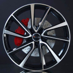 AVUS AC-518 BLACK/POLISH 6,5X16 i gruppen FLGAR / ALUMINIUMFLGAR hos Svenska Gummihuset AB (A161125H65AC518BP571)