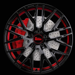 MAM RS4 Black Painted Red Inside 8,5X20 i gruppen F�LGAR / ALUMINIUMF�LGAR hos Svenska Gummihuset AB (A201085H85MAMRS4BR726)