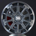 BROCK B45 HIMALAYA GREY POLISHED 7X17 i gruppen FLGAR / ALUMINIUMFLGAR hos Svenska Gummihuset AB (A171125H75BRB45HGP666)