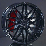 MONACO WHEELS FF4 GLOSS BLACK 8X18 i gruppen FLGAR / ALUMINIUMFLGAR hos Svenska Gummihuset AB (A181125H80FF4GB665)