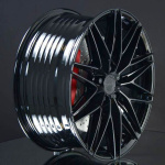 MONACO WHEELS FF4 GLOSS BLACK 8X18 i gruppen FLGAR / ALUMINIUMFLGAR hos Svenska Gummihuset AB (A181125H80FF4GB665)