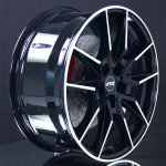 Ats Force diamond-black frontpolished 8,5X19 i gruppen F�LGAR / ALUMINIUMF�LGAR hos Svenska Gummihuset AB (A191125HM85ATFORBP666)