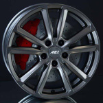 AEZ TIOGA GRAPHITE MATT 7X17 i gruppen FLGAR / ALUMINIUMFLGAR hos Svenska Gummihuset AB (A171125H70TIM701)