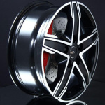 MAK KING5 BLACK MATT/POLISHED 7,5X18 i gruppen FLGAR / ALUMINIUMFLGAR hos Svenska Gummihuset AB (A181305H75MAKKI5781)