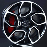 MAK EXPRESS BLACK/POLISHED 6,5X16 i gruppen FLGAR / ALUMINIUMFLGAR hos Svenska Gummihuset AB (A161185H65MAKEZBP711)