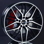 AVUS AF19 BLACK POLISHED 8X18 i gruppen F�LGAR / ALUMINIUMF�LGAR hos Svenska Gummihuset AB (A181205M80AVAF19B726)