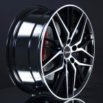 AVUS AF19 BLACK POLISHED 8X18 i gruppen F�LGAR / ALUMINIUMF�LGAR hos Svenska Gummihuset AB (A181205M80AVAF19B726)