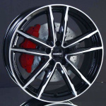 DEZENT KF DARK BLACK/POLISHED 6,5X17 i gruppen FLGAR / ALUMINIUMFLGAR hos Svenska Gummihuset AB (A171005M65DEZKFBLP571)