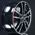 DEZENT KF DARK BLACK/POLISHED 6,5X17 i gruppen FLGAR / ALUMINIUMFLGAR hos Svenska Gummihuset AB (A171005M65DEZKFBLP571)