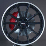 DOTZ SONOMA DARK BLACK MATT/POLISHED LIP 8,5X20 i gruppen FLGAR / ALUMINIUMFLGAR hos Svenska Gummihuset AB (A201145H85DOSONBMP716)