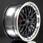 DOTZ Bilbao Dark Gunmetal/Polished Lip 7X17 i gruppen F�LGAR / ALUMINIUMF�LGAR hos Svenska Gummihuset AB (A171004MH70DOBILGP601)