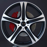 RONAL R55 MATT BLACK/POLISHED 9,5X20 i gruppen FLGAR / ALUMINIUMFLGAR hos Svenska Gummihuset AB (A201205H95ROR55BP726)