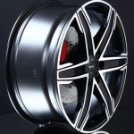 MAK KING6 BLACK MATT/POLISHED 7X16 i gruppen FLGAR / ALUMINIUMFLGAR hos Svenska Gummihuset AB (A161146H70MAKKI6661)