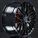 MONACO WHEELS FF2 GLOSS BLACK 8X18 i gruppen FLGAR / ALUMINIUMFLGAR hos Svenska Gummihuset AB (A181145M80FF2GLBL671)