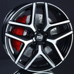 MSW 40 BLACK/POLISHED 6,5X16 i gruppen FLGAR / ALUMINIUMFLGAR hos Svenska Gummihuset AB (A161605H65MSW40MBLK651)